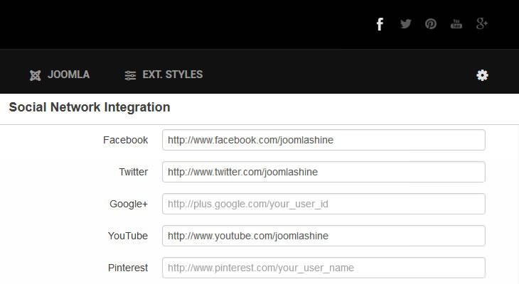 Social icons